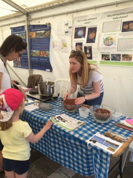 PI, Penny Bickle, at the festival of Archaeology in 2016